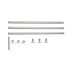 Hat Rack & Hat Shelves|Hat Rack & Hat Shelves^Essem Design Nostalgi add-on shoe or hat shelf, Aluminium, aluminium stand Silver-coloured