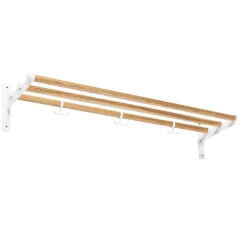 Best Essem Design Nostalgi hat shelf/ shoe shelf, oak, white BrownWhite