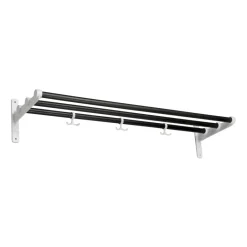 Hat Rack & Hat Shelves|Hat Rack & Hat Shelves^Essem Design Nostalgi hat shelf/ shoe shelf, Black oiled oak-white BlackWhite