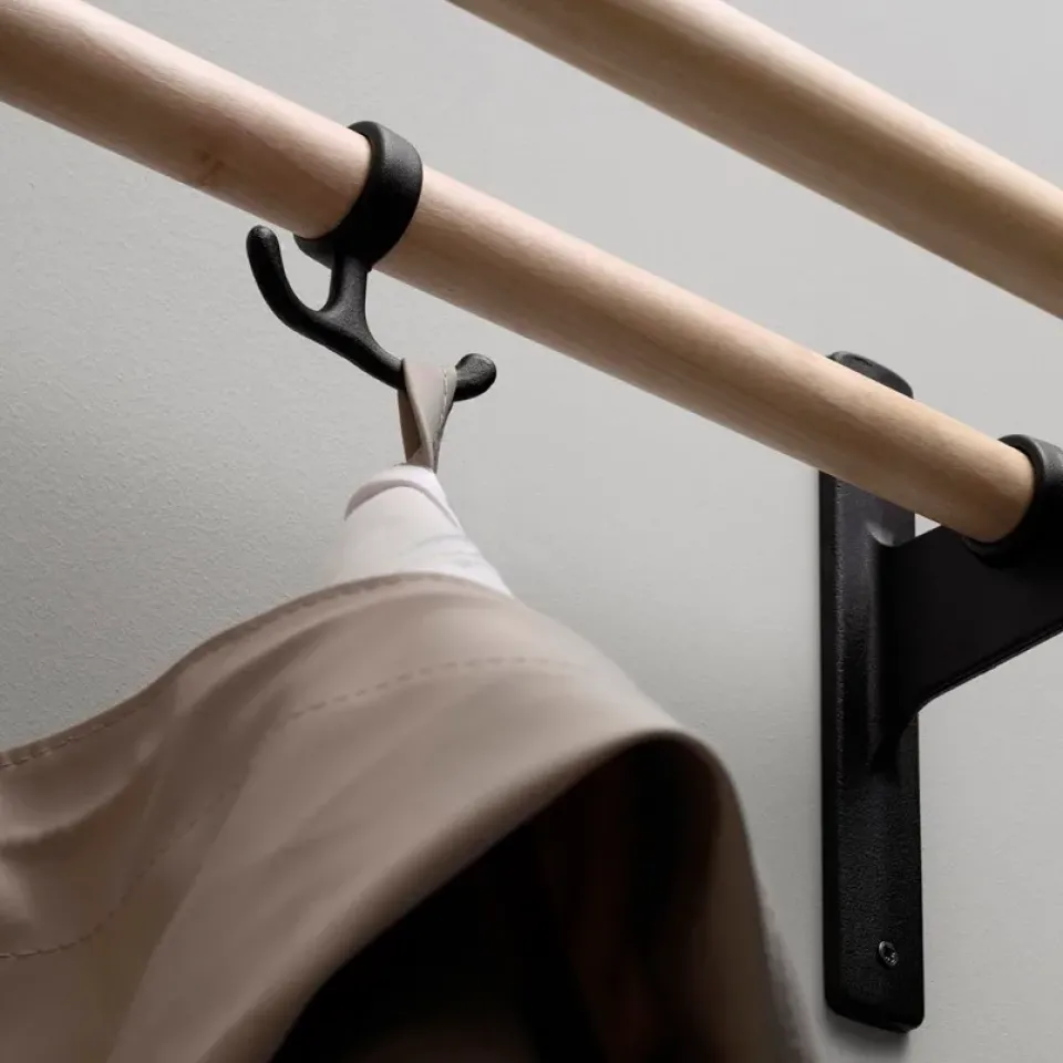 Clothes Hooks & Hangers|Clothes Hooks & Hangers^Essem Design Nostalgi hook 2-pack, Black