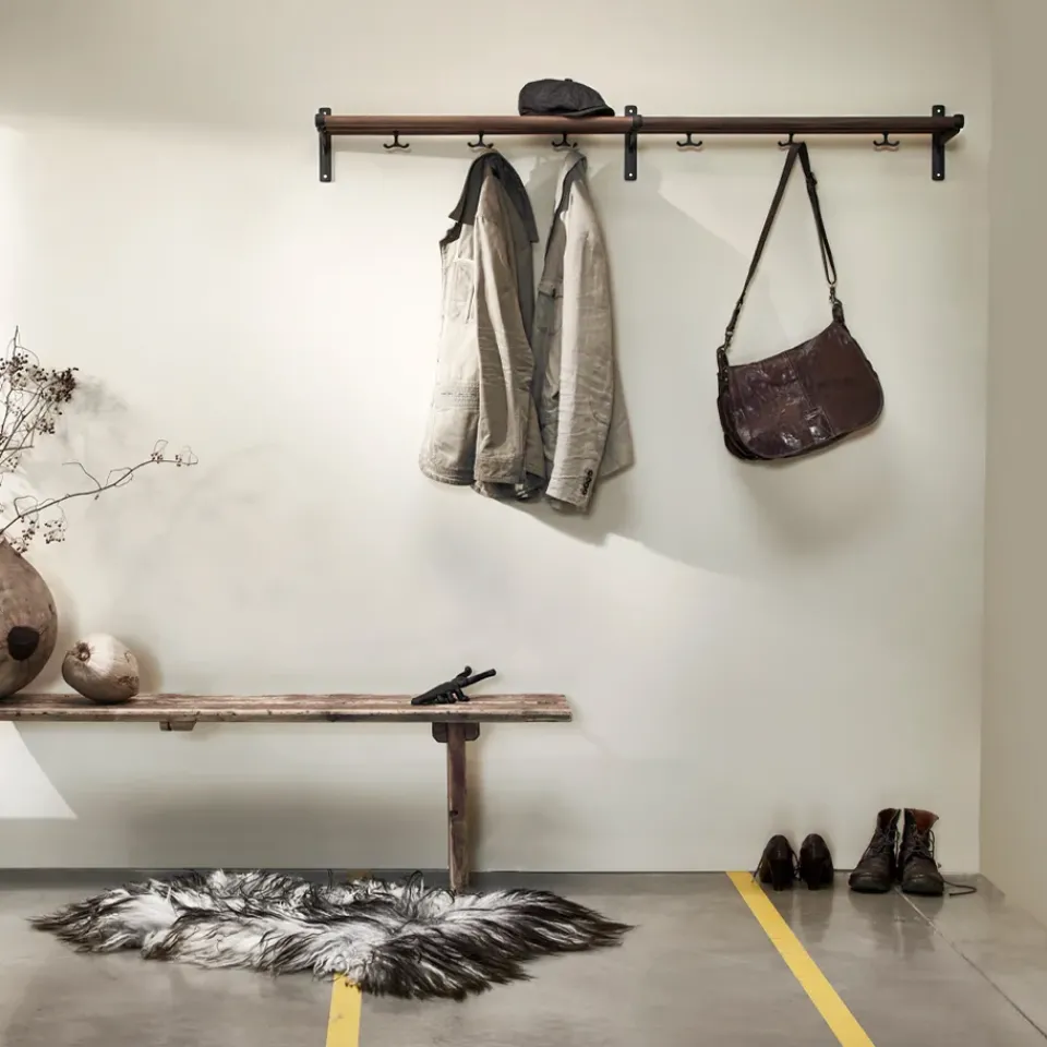 Hat Rack & Hat Shelves|Hat Rack & Hat Shelves^Essem Design Nostalgi Shoe or hat shelf, Birch, white stand Beige