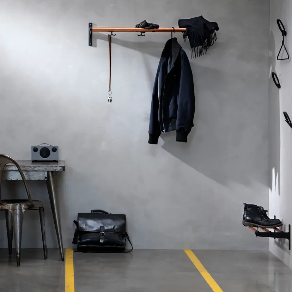 Hat Rack & Hat Shelves|Hat Rack & Hat Shelves^Essem Design Nostalgi Shoe or hat shelf, Birch, white stand Beige