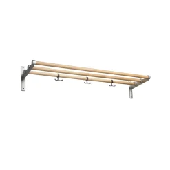 New Essem Design Nostalgi Shoe or hat shelf, Birch, aluminium stand Beige