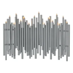 Advent Lights^Star Trading Note advent candle 25x35 cm, Grey
