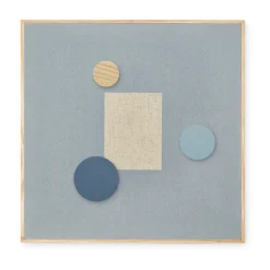 Bulletin & Pin Boards^Nofred Noticeboard bulletin board + 3 magnets, Blue