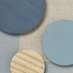 Bulletin & Pin Boards^Nofred Noticeboard bulletin board + 3 magnets, Blue