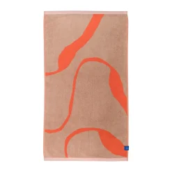 Clearance Mette Ditmer Nova Arte bath towel 70x133 cm, Latte-orange BeigeOrange