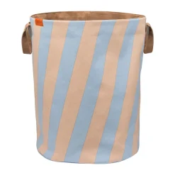 Laundry Baskets^Mette Ditmer Nova Arte laundry basket 40x40x50 cm, Light blue-powder rose BlueBrown