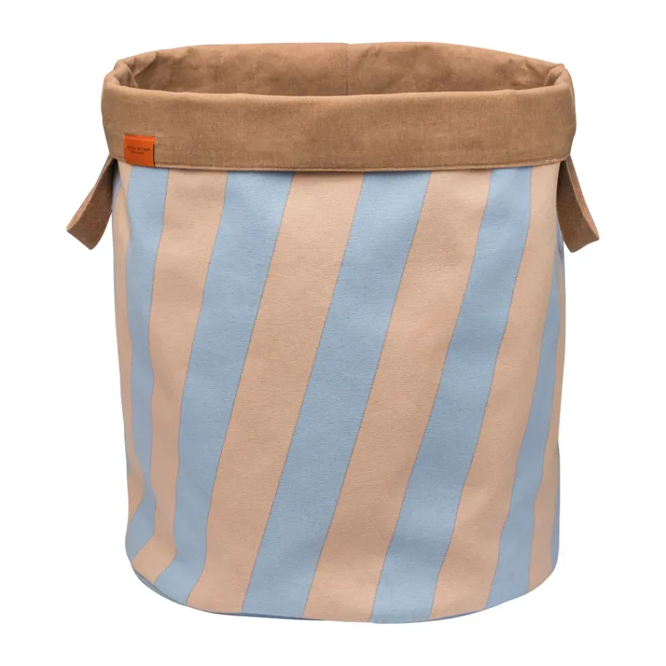Laundry Baskets^Mette Ditmer Nova Arte laundry basket 40x40x50 cm, Light blue-powder rose BlueBrown