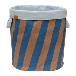 Laundry Baskets^Mette Ditmer Nova Arte laundry basket 40x40x50 cm, Cobalt-blush BlueBrown