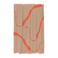 Shower Curtains^Mette Ditmer Nova Arte shower curtain 150x200 cm, Latte-orange BeigeOrange