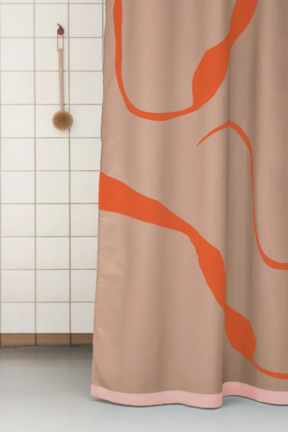 Shower Curtains^Mette Ditmer Nova Arte shower curtain 150x200 cm, Latte-orange BeigeOrange