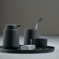 Toothbrush Holders^Zone Denmark Nova One toothbrush mug, Black