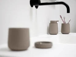 Toothbrush Holders^Zone Denmark Nova One toothbrush mug, Taupe Brown