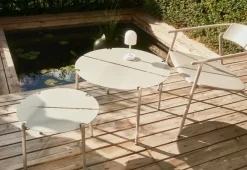 Table For Outdoor Use|Outdoor Lounge Furniture^AYTM NOVO lounge table Ø50x35 cm, Gingerbread RedOrange