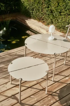 Clearance AYTM NOVO lounge table Ø70x45 cm, Taupe Grey