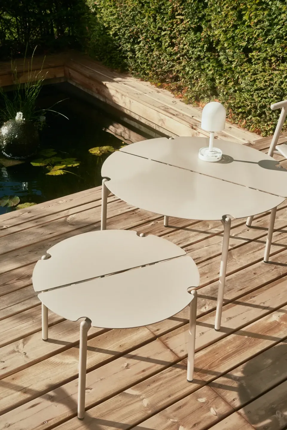 Table For Outdoor Use|Outdoor Lounge Furniture^AYTM NOVO lounge table Ø50x35 cm, Taupe Grey