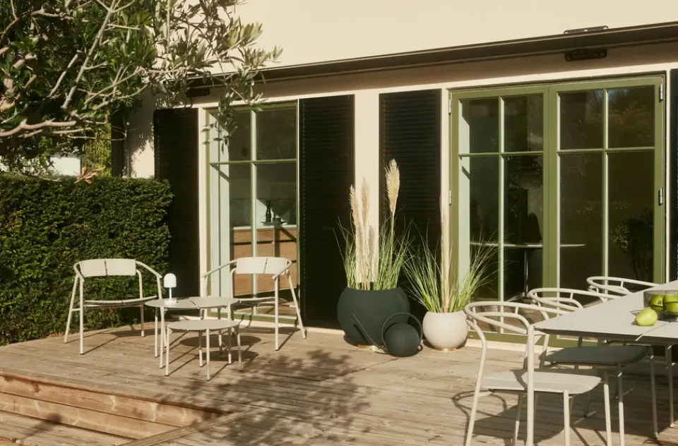 Table For Outdoor Use|Outdoor Lounge Furniture^AYTM NOVO lounge table Ø50x35 cm, Taupe Grey