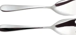 Salad Servers^Alessi Nuovo Milano salad utensils, Chrome Silver-coloured