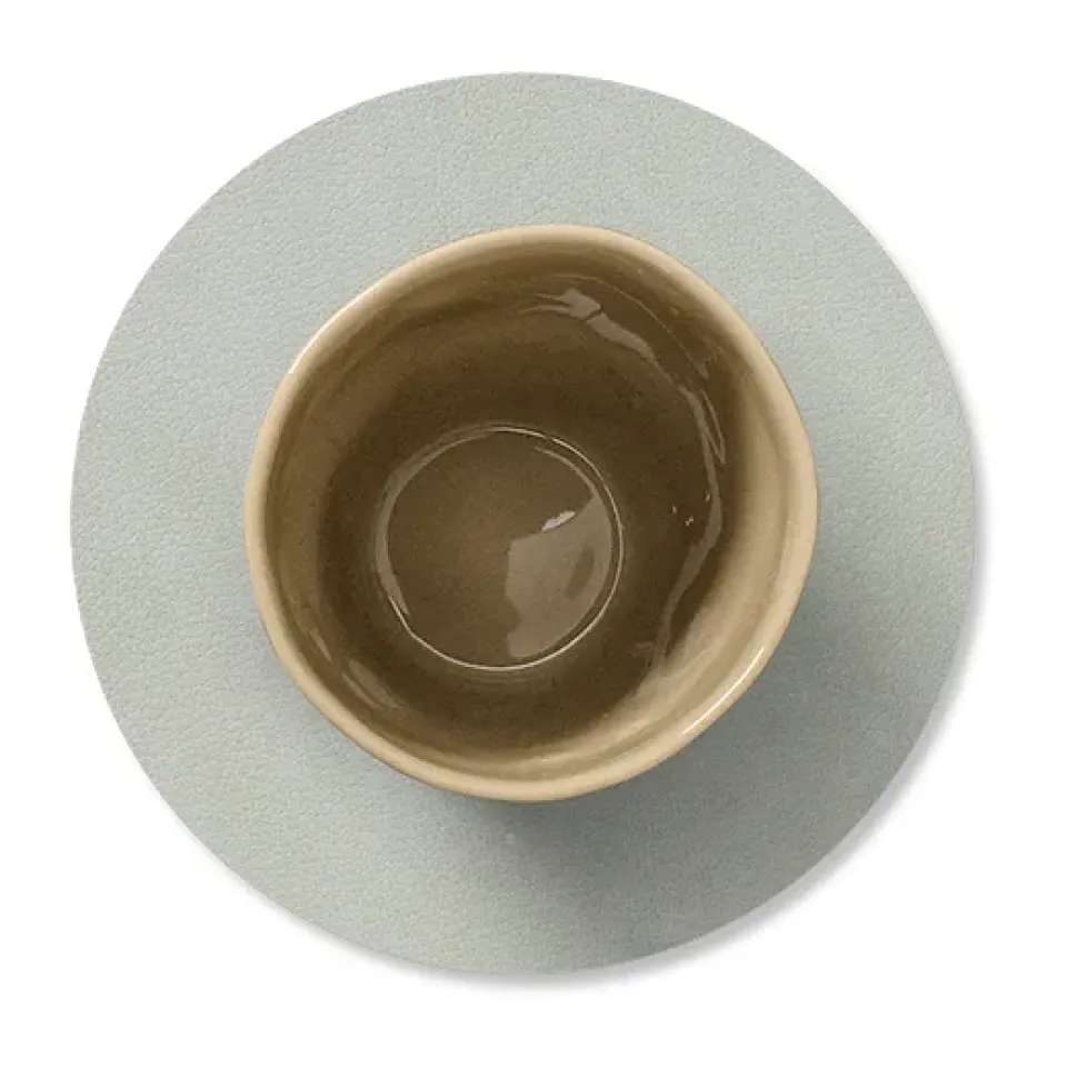 Clearance LIND DNA Nupo coaster circle, metallic (stone ) Grey