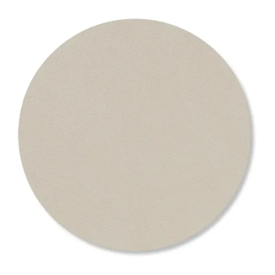LIND DNA Nupo coaster circle, Oyster white Grey