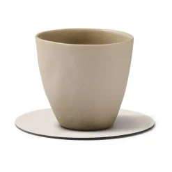 Coasters^LIND DNA Nupo coaster circle, Soft nude Beige