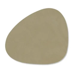Coasters^LIND DNA Nupo coaster curve, Herbal dust Beige