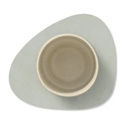 Coasters^LIND DNA Nupo coaster curve, metallic (stone ) Grey
