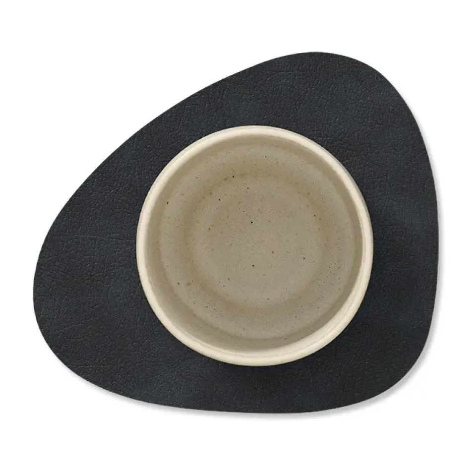 Coasters^LIND DNA Nupo coaster reversible curve 1 pcs, Black-brown BrownBlack