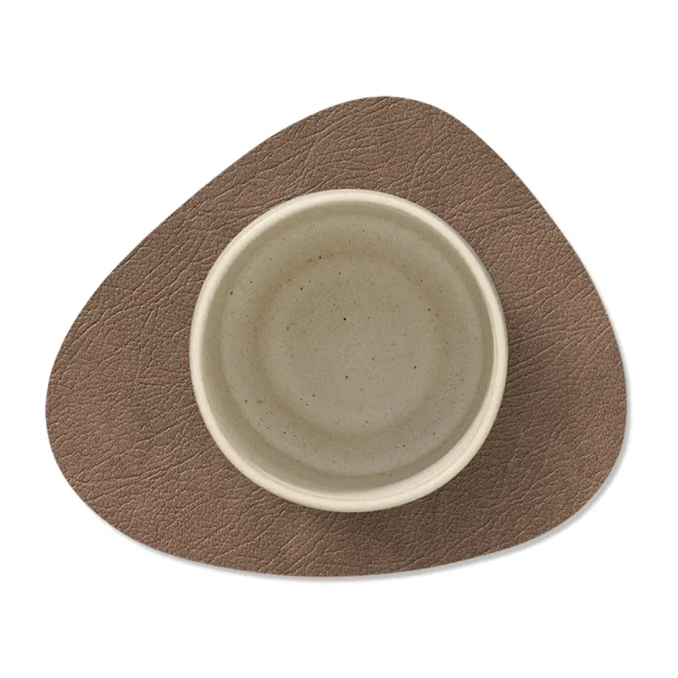 Coasters^LIND DNA Nupo coaster reversible curve 1 pcs, Black-brown BrownBlack