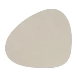 Discount LIND DNA Nupo place mat curve M, Oyster white Grey