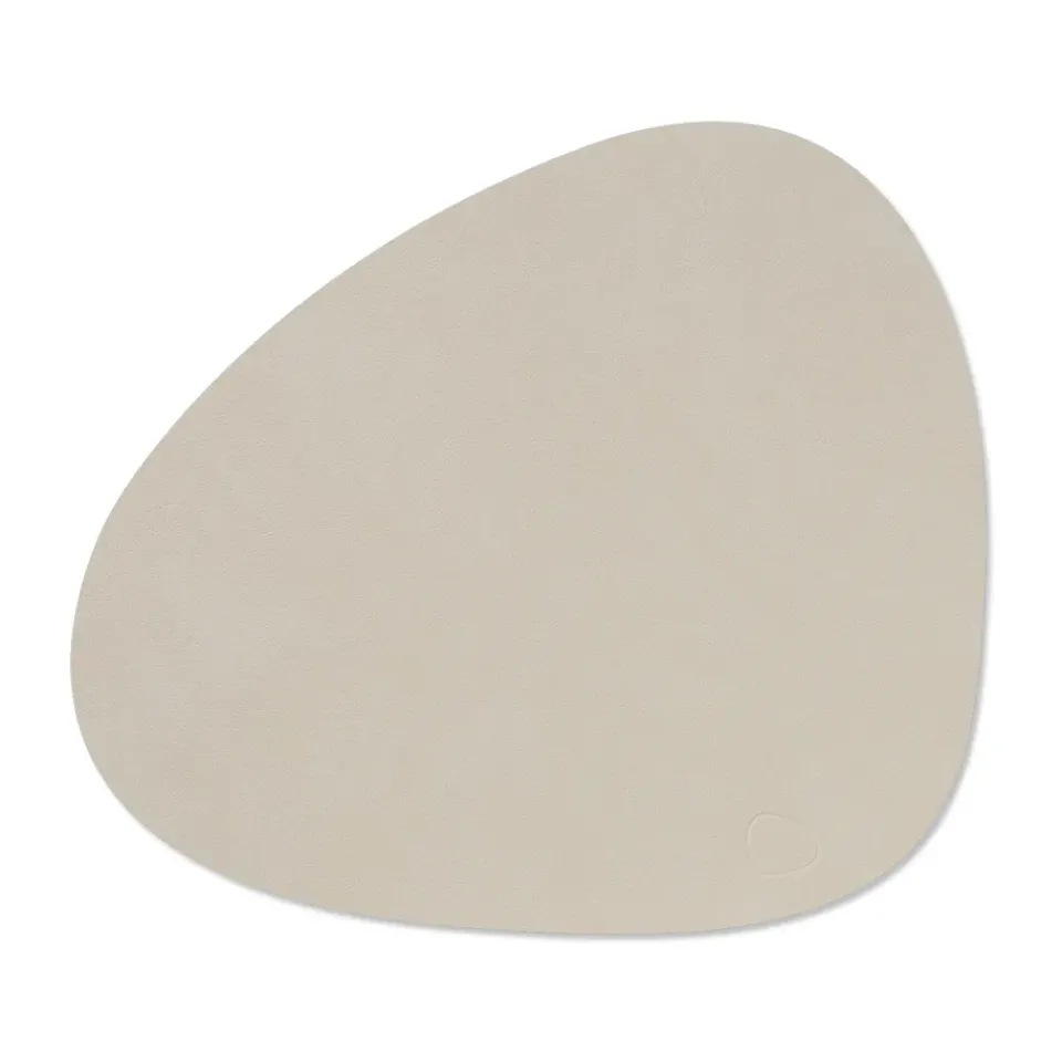 Discount LIND DNA Nupo place mat curve M, Oyster white Grey