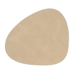 Placemats^LIND DNA Nupo place mat curve M, Sand Beige