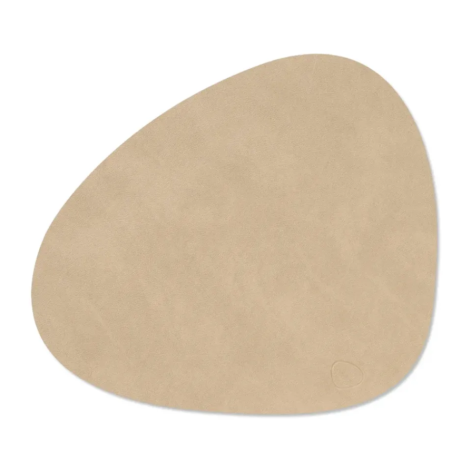 Placemats^LIND DNA Nupo place mat curve M, Sand Beige