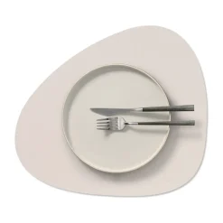 Placemats^LIND DNA Nupo place mat curve M, Soft nude Beige