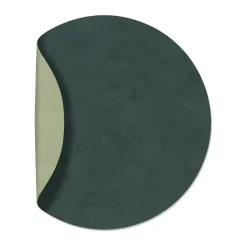 Placemats^LIND DNA Nupo placemat circle reversible XL 1 pcs, Dark -olive Green