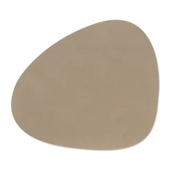 LIND DNA Nupo placemat curve L, Clay brown Beige