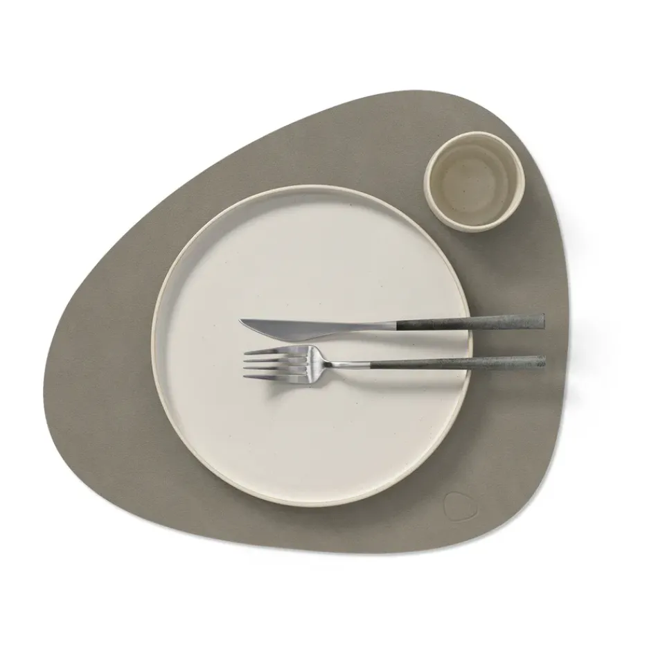 Online LIND DNA Nupo placemat curve L, Flint Grey