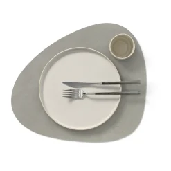 Placemats^LIND DNA Nupo placemat curve L, light Grey