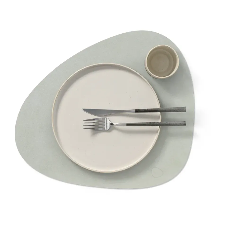 Placemats^LIND DNA Nupo placemat curve L, metallic (stone ) Grey