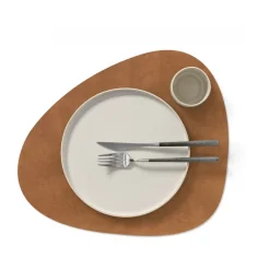 Placemats^LIND DNA Nupo placemat curve L, Nature BeigeBrown