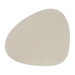 Placemats^LIND DNA Nupo placemat curve L, Oyster white Grey