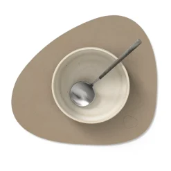 Hot LIND DNA Nupo placemat curve S, Clay brown Beige