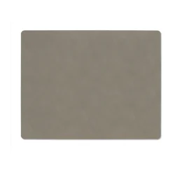 Placemats^LIND DNA Nupo placemat reversible square L 1 pc, Linen-Flint Grey