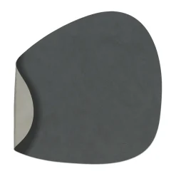 Placemats^LIND DNA Nupo placemat reversible curve L 1 pc, anthracite-light Grey