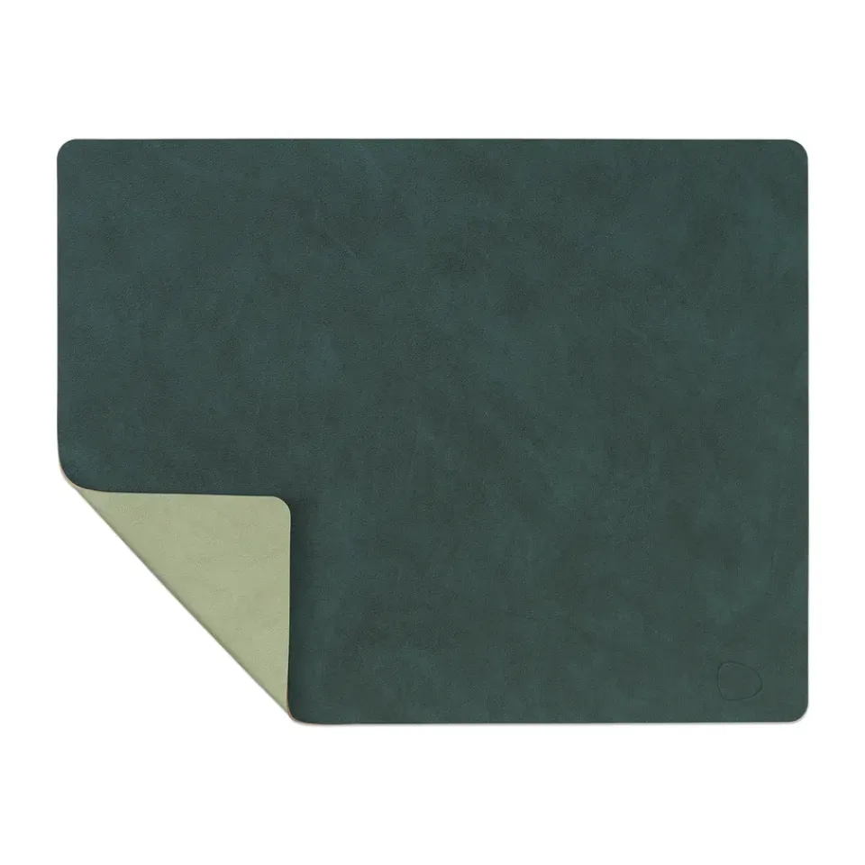 Placemats^LIND DNA Nupo placemat reversible square L 1 pc, Dark -olive Green
