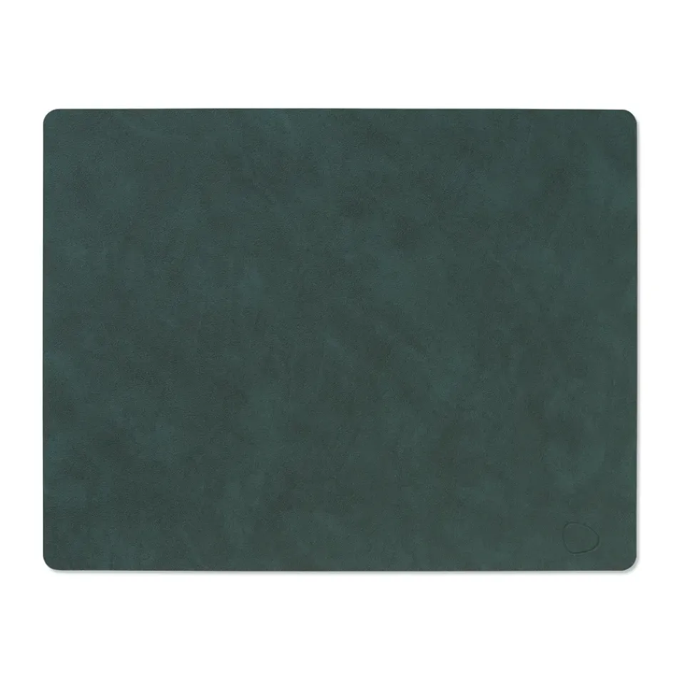 Placemats^LIND DNA Nupo placemat reversible square L 1 pc, Dark -olive Green