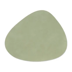 Clearance LIND DNA Nupo placemat reversible curve L 1 pc, Dark -olive Green