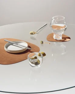 New LIND DNA Nupo placemat reversible curve L 1 pc, Army green-nature GreenBrown