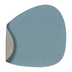 Discount LIND DNA Nupo placemat reversible curve L 1 pc, light blue-light grey BlueGrey